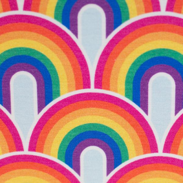 Baumwolljersey Rainbows by Lycklig Design von Swafing